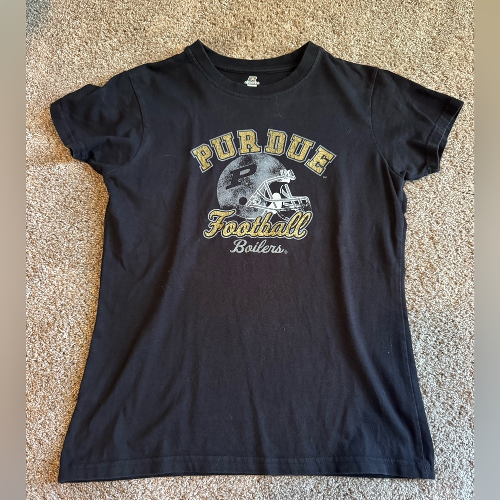Russell Athletic Black Purdue Kids Tee